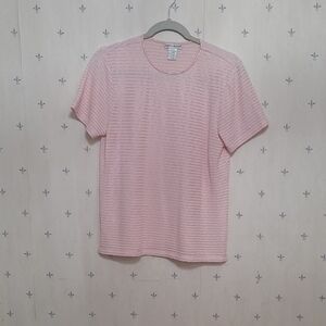 Rebecca Malone Pink Textured Blouse